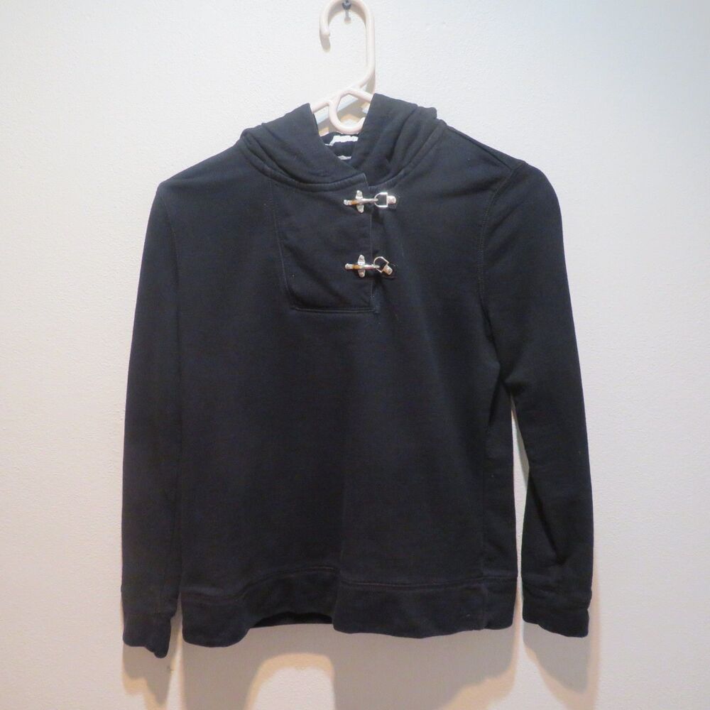Lauren Ralph Lauren Nautical Black Hoodie Sweatshirt Size Petite M